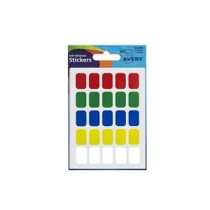 Avery 12x18mm Rectangular Labels Assorted Pack of 225 Labels 32 500