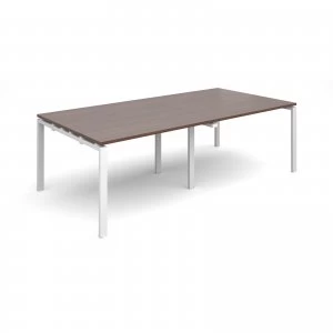 Adapt II rectangular Boardroom Table 2400mm x 1200mm - White Frame wa