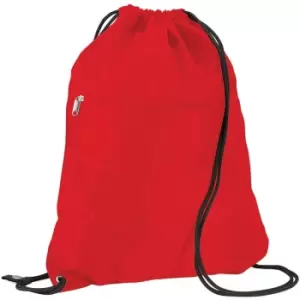 Premium Gymsac Over Shoulder Bag - 14 Litres (One Size) (Classic Red) - Quadra