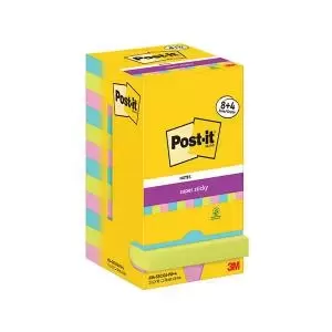 Post-it Super Sticky Notes 76x76mm 90 Sheets Cosmic 8 4 FREE Pack of