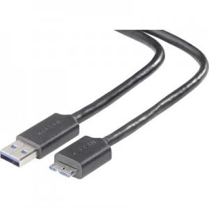 Belkin USB 3.0 Cable [1x USB 3.2 1st Gen connector A (USB 3.0) - 1x USB 3.2 1st Gen connector Micro B (USB 3.0)] 1.80 m Black