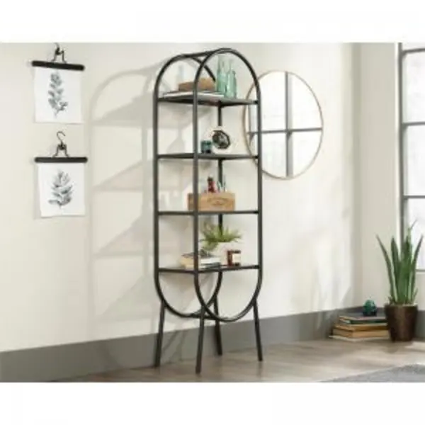 Teknik Office Boulevard Cafe Oval Bookcase Display Unit with safety TNK5421957