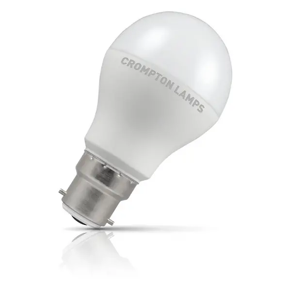 Crompton Lamps LED GLS 8.5W B22 Dimmable Cool White Opal (60W Eqv)