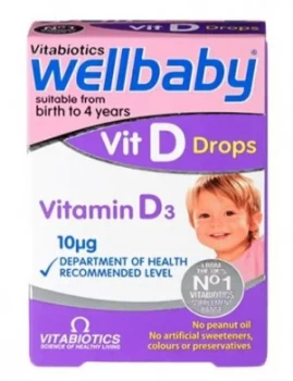 Vitabiotics Wellbaby Vit D Drops Vitamin D3 30ml