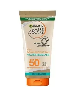 Garnier Ambre Solaire SPF 50+ Water Resistant High Protection Sun Cream Lotion 175ml One Colour, Women