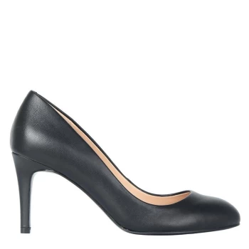 Linea Stiletto Almond Shoes - Black Leather