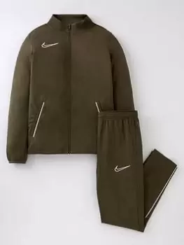 Boys, Nike Junior Academy 21 Dry Tracksuit - Green, Size M