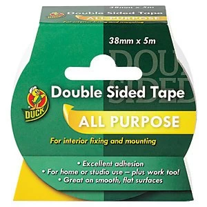 Duck Tape Double Sided Tape White 38mm x 5m
