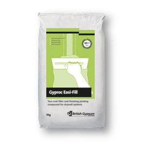 Gyproc Easi-fill Quick dry Two-coat filler & jointing compound 5kg Bag