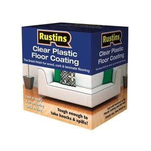 Rustins Clear Plastic Floor Coating Kit Gloss 4 litre