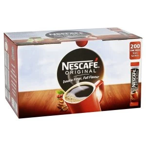 Nescafe Original Instant Coffee Granules Stick Sachets Pack of 200