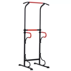 HOMCOM Steel Multi-Use Exercise Power Tower Pull Up Station Adjustable Height W/ Grips