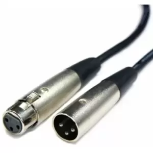 Loops - 5x 5m 3 Pin xlr Male to Female Cable - pro Audio Microphone Speaker Mixer Lead