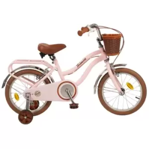 16 Inch Wheel Childrens Vintage Bicycle, Pink