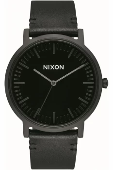 Unisex Nixon The Porter Leather - Stark Contrast Watch A1058-1147