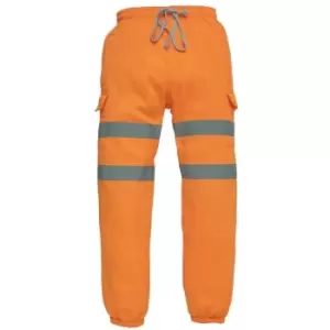 Yoko - Adults Unisex Hi Vis Jogging Pants (3XL) (Hi Vis Orange) - Hi Vis Orange