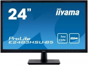 iiyama ProLite 24" E2483HSU-B5 Full HD LED Monitor