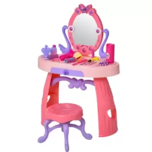 Homcom Kids Swan Vanity Dressing Table, Pink