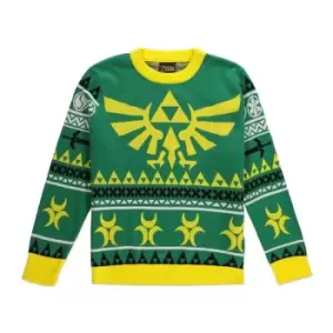 Legend of Zelda Knitted Christmas Sweater Hyrule Bright Size S