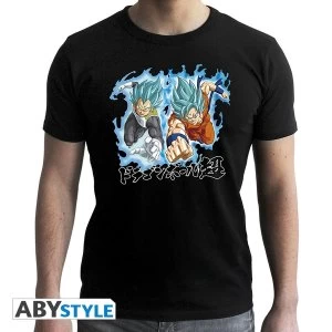 Dragon Ball Super - Goku & Vegeta Mens Medium T-Shirt - Black