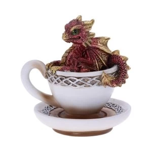 Dracuccino Red Dragon Teacup Figurine