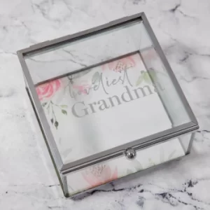 Loveliest Grandma Glass Trinket Box