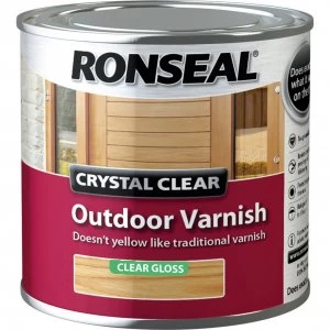 Ronseal Crystal Clear Outdoor Varnish Clear 250ml