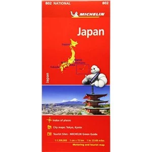 Japan - Michelin National Map 0802 Sheet map, folded 2018