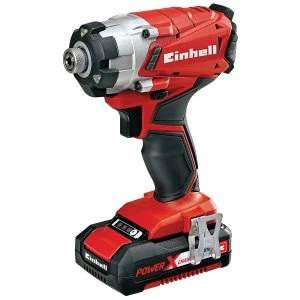 Einhell Power-X-Change 18V Cordless Impact Driver with 1 x 1.5AH Li-Ion Battery and Carry Case