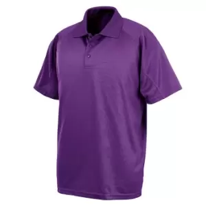 Spiro Impact Mens Performance Aircool Polo T-Shirt (XXS) (Purple)