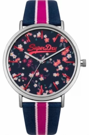 Ladies Superdry Oxford Ditsy Watch SYL183UP