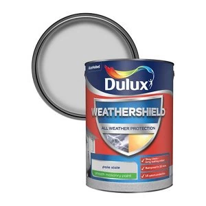 Dulux Weathershield All Weather Protection Pale Slate Smooth Masonry Paint 5L