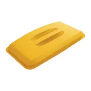 Durable - Couvercle PP jaune l.555xP285mm adapte a poubelle de tri 60 l