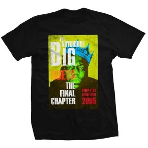 Biggie Smalls - Final Chapter Unisex Large T-Shirt - Black