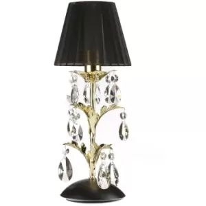 Onli Karen Table Lamp with Round Tapered Shade Gold, Black