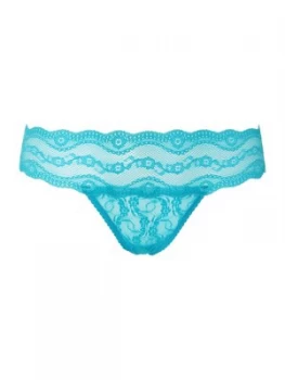 b.temptd Lace Kiss thong Turquoise