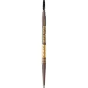 Eveline Cosmetics Micro Precise Waterproof Brow Pencil With 2 In 1 Brush Shade 02 Soft Brown 4 g