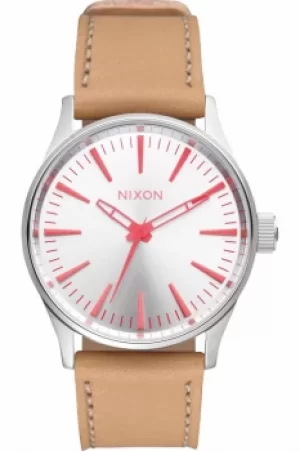 Ladies Nixon The Sentry 38 Leather Watch A377-2089