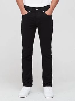 TRUE RELIGION Rocco Single Needle Slim Fit Jeans - Black, Body Rinse Black, Size 40, Men
