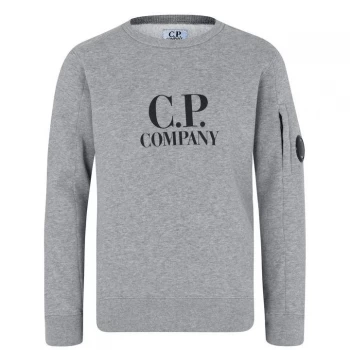 CP COMPANY Junior Boys Crew Neck Lens Sweatshirt - Grey M93