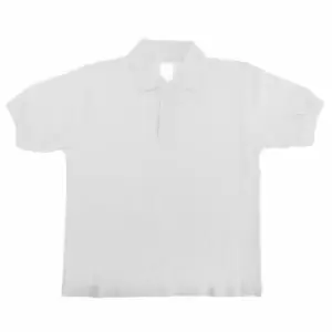B&C Kids/Childrens Unisex Safran Polo Shirt (Pack of 2) (7-8) (White)