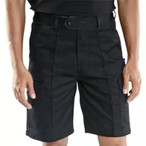 Click Cargo Pocket Shorts Black - Size 36