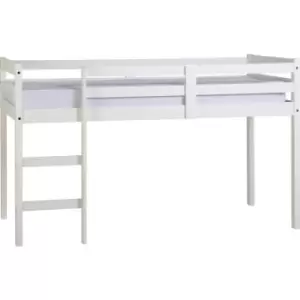 Panama Childrens Mid Sleeper Bed White - Seconique