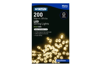 Status Stockholm 200 LED String Lights - Warm White, 21m