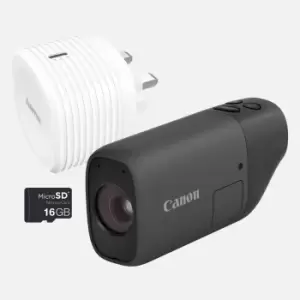 Canon PowerShot ZOOM Telephoto Monocular Compact Camera Essential Kit, Black