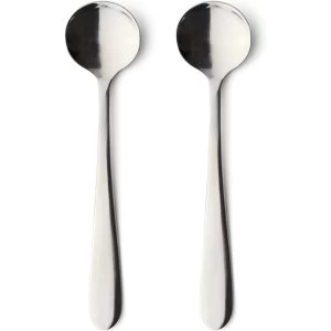 Grunwerg Windsor Carded Egg Spoons Stainless Steel Mirror 13 x 3 x 2 cm