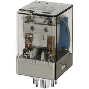 Plug in relay 24 Vdc 10 A 2 change overs Finder 60
