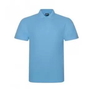PRO RTX Mens Pro Pique Polo Shirt (XS) (Sky Blue)