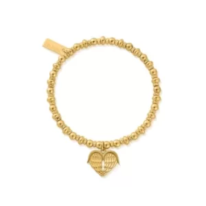 ChloBo GBDS1024 Gold Tone Didi Sparkle Heavenly Heart Bracelet