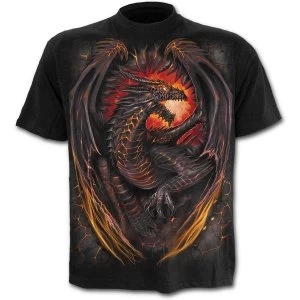 Dragon Furnace Mens X-Large T-Shirt - Black